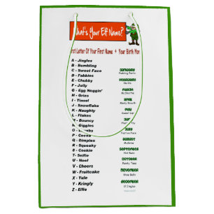 What's Your Elf Name? Gift Bag