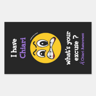 What's Your Excuse...Chiari Rectangular Sticker