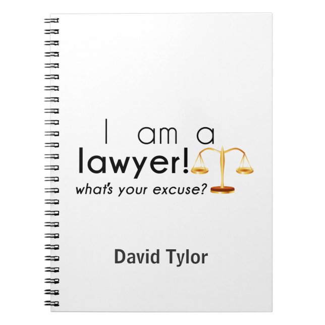 what's your excuse? spiral notebook (Front)