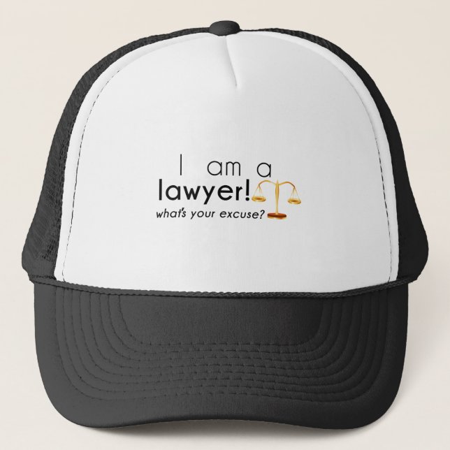 what's your excuse? trucker hat (Front)