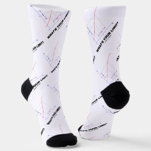 What's Your Limit? Limit Function Geek Humour Socks