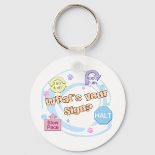 What's your Sign Rally Obedience Key Ring