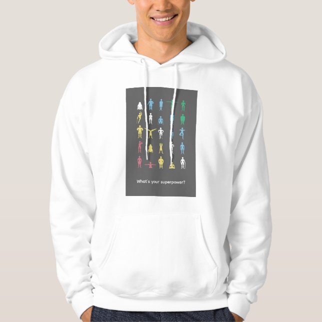 What's your superpower? Disability Pride Month Hoodie (Front)