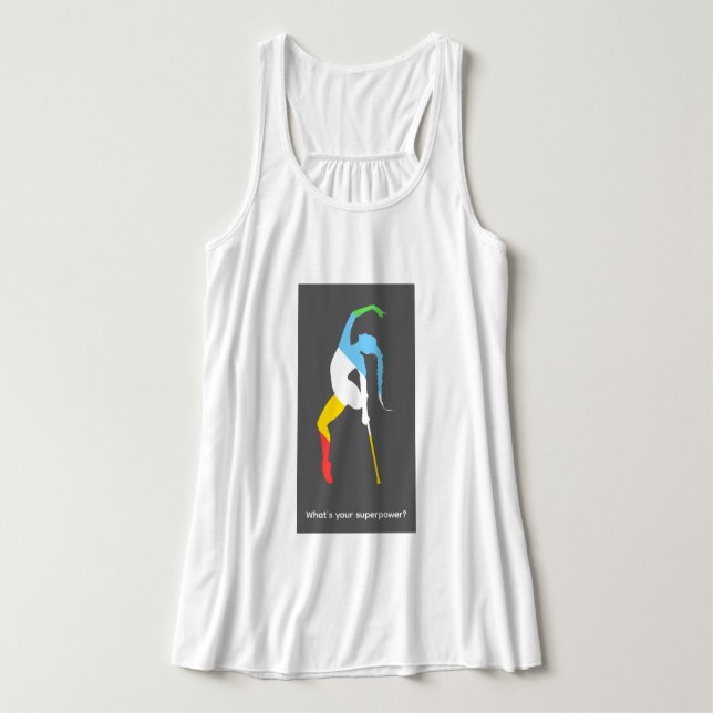What's your superpower? Disability Pride Month Singlet (Design Front)