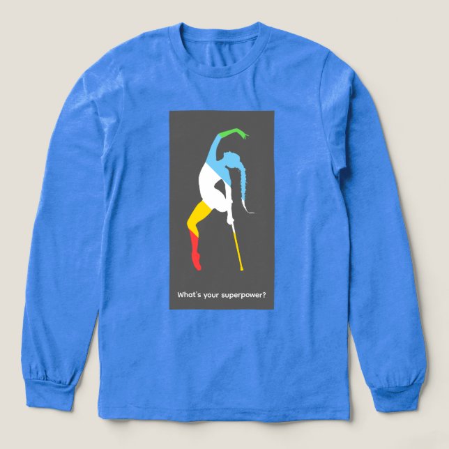 What's your superpower? Disability Pride Month Tri-Blend Shirt (Design Front)