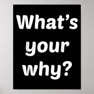 What's Your Why Insring Motivational Entrepreneur  Poster