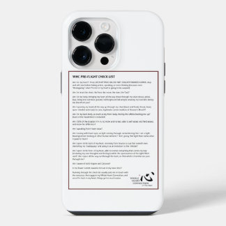WHC Per-Flight Checklist Phone Case