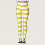 Wheat and white colour horizontal striped leggings<br><div class="desc">Wheat and white medium horizontal stripes Leggings.
Medium stripes : Style 1</div>