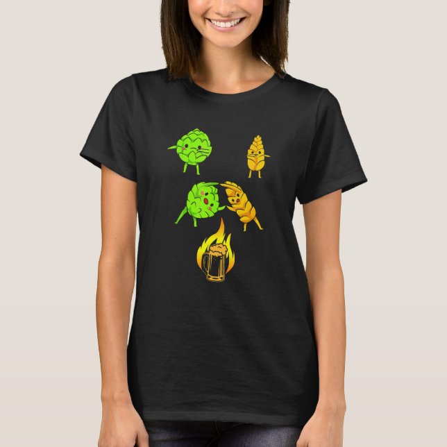 Wheat Beer Hops Fusion Beer For Beer Drinker T-Shirt (Front)