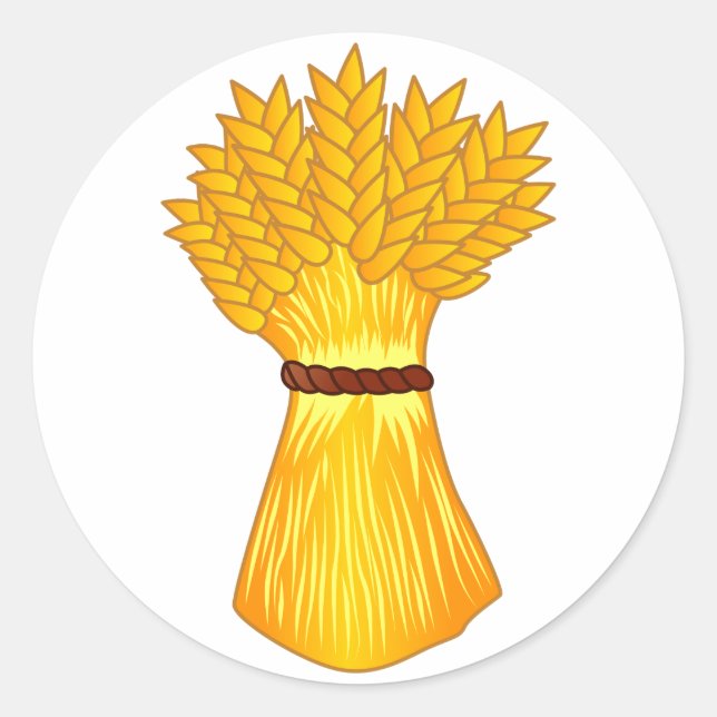 Wheat Bundle Classic Round Sticker (Front)