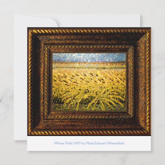 Wheat Field 2005 Acrylic Painting Calming  (Front)