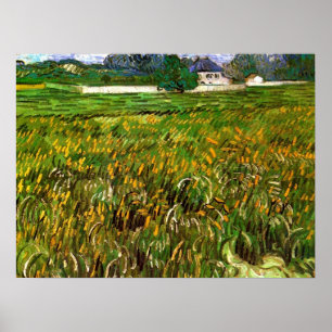Wheat Field at Auvers by Vincent van Gogh Poster