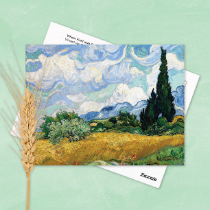 Wheat Field Cypresses Vincent van Gogh Postcard