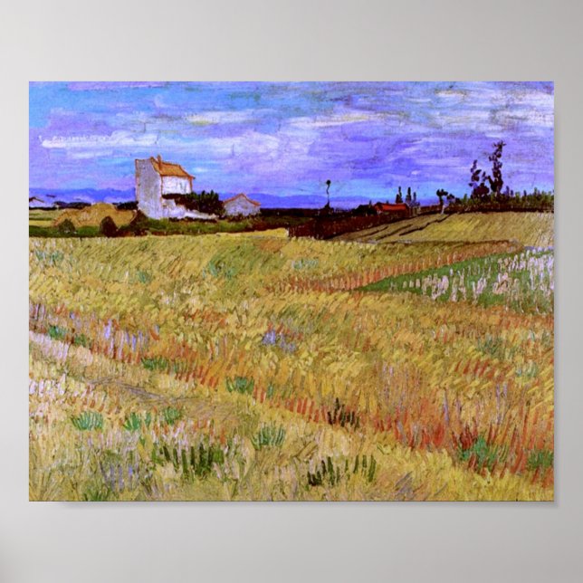 Wheat Field (F564) Van Gogh Fine Art Poster (Front)