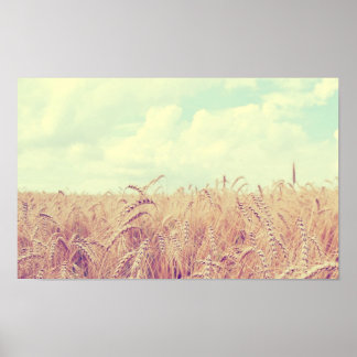 Wheat field poster