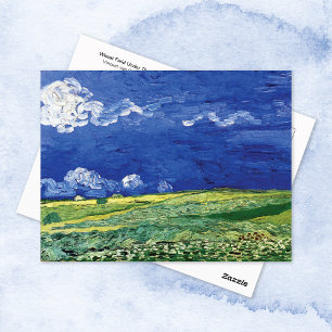 Wheat Field Thunderclouds Vincent van Gogh Postcard