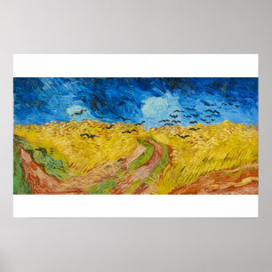 Wheat Field With Crows Poster