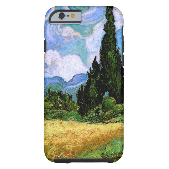 Wheat Field with Cypresses (F717)Van Gogh Fine Art Case-Mate iPhone Case (Back)