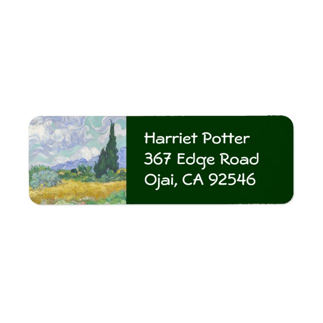 Wheat Field with Cypresses Van Gogh Fine Art (Front)