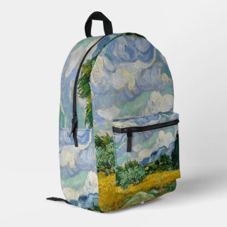 Wheat Field with Cypresses Van Gough Backpack