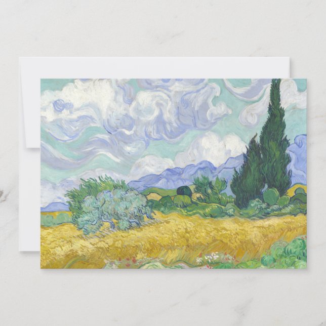 Wheat Field with Cypresses | Vincent van Gogh (Front)