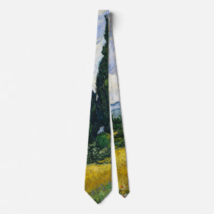 Wheat Field with Cypresses - Vincent Van Gogh Tie