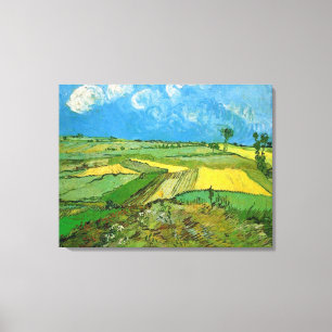 Wheat Fields at Auvers Under Clouded Sky, Vincent Canvas Print