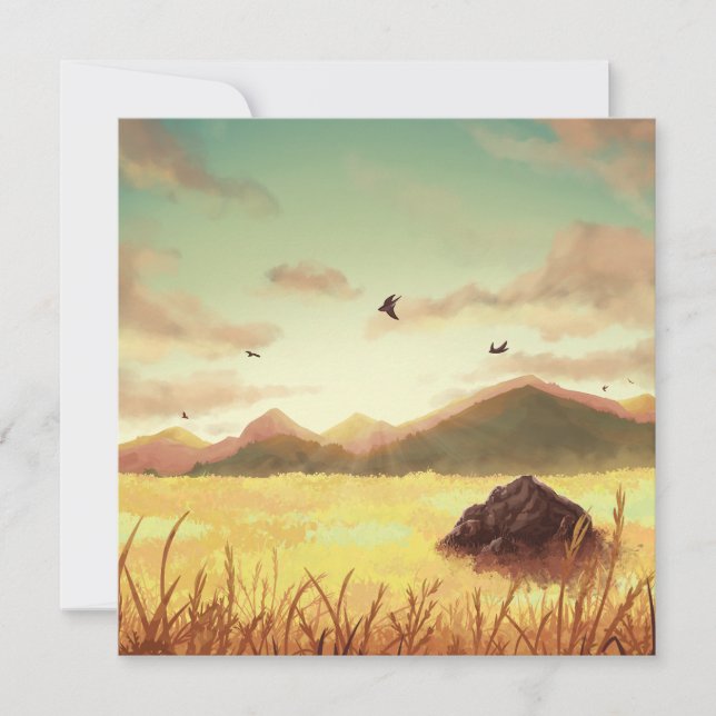 Wheat fields at sunrise (Front)