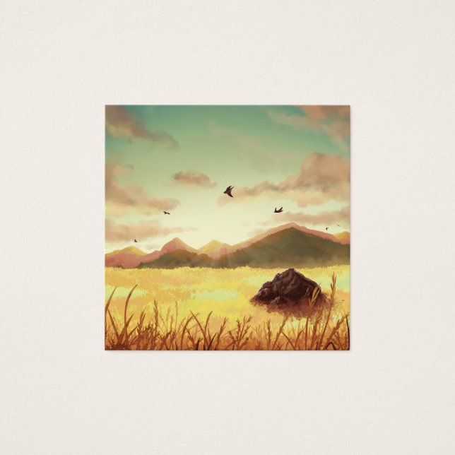 Wheat fields at sunrise (Front)