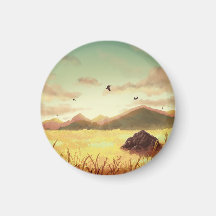 Wheat fields at sunrise