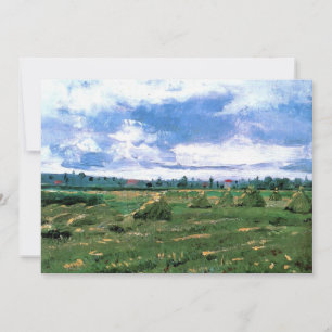 Wheat Fields with Haystacks by Vincent van Gogh