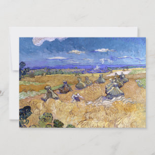 Wheat Fields with Reaper Vincent van Gogh