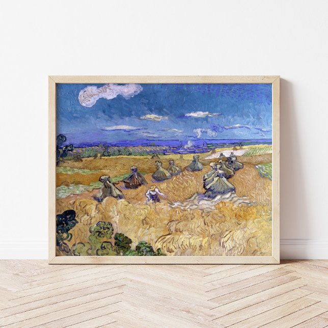 Wheat Fields with Reaper | Vincent van Gogh Poster (Creator Uploaded)
