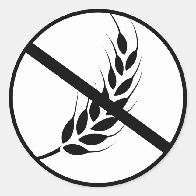 Wheat Free Classic Round Sticker (Front)