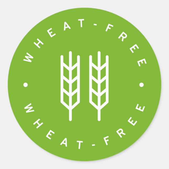wheat free classic round sticker (Front)