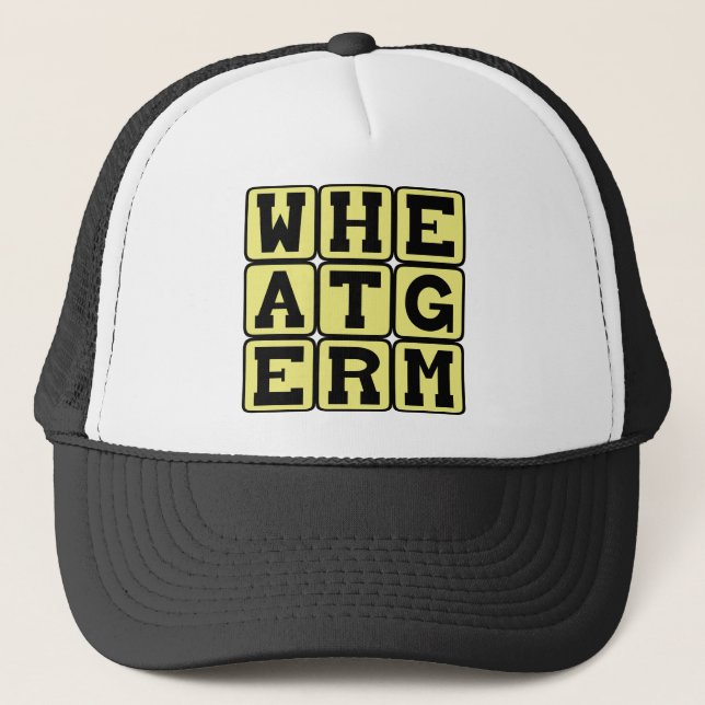 Wheat Germ, Healthy Supplement Trucker Hat (Front)