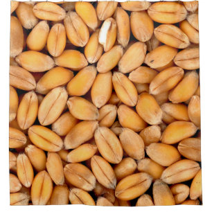 Wheat grains food cereals shower curtain