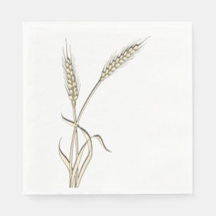 Wheat single grass PERSONALIZE Napkin
