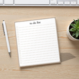 Wheat To Do List Minimalist Teacher Organizer  Notepad