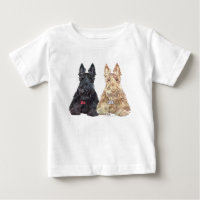 Wheaten and Black Scottie Dogs