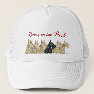 Wheaten & Black Scotties Line Trucker Hat