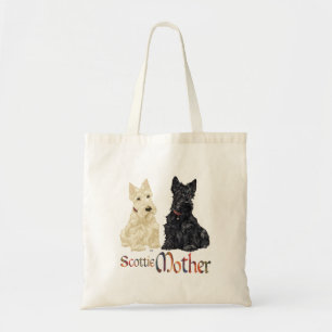 Wheaten & Black Scotties Mother's Day Tote Bag