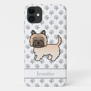 Wheaten Cairn Terrier Cute Cartoon Dog & Name Case-Mate iPhone Case