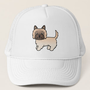 Wheaten Cairn Terrier Cute Cartoon Dog Trucker Hat