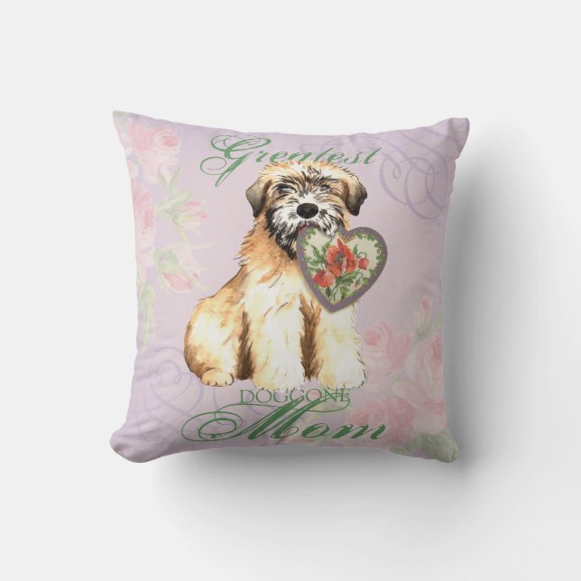 Wheaten Heart Mum Cushion (Front)