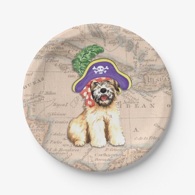 Wheaten Pirate Paper Plate (Front)