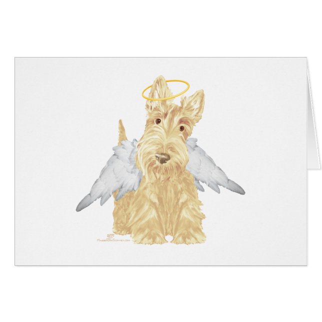 Wheaten Scottie Angel (Front Horizontal)