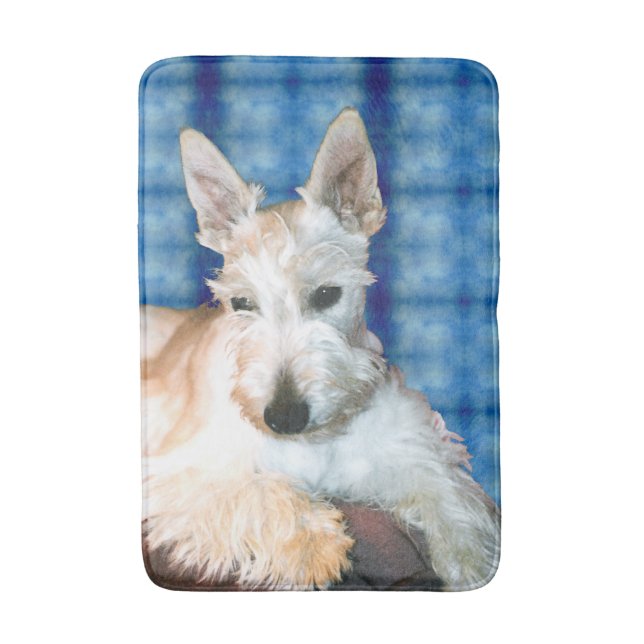 Wheaten Scottie Bath Mat (Front Vertical)