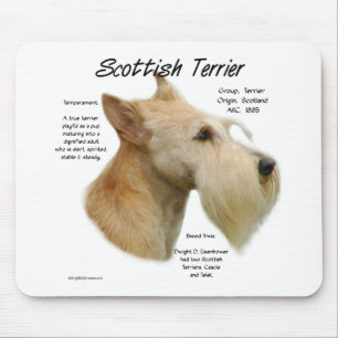 Wheaten Scottie History  Mouse Pad