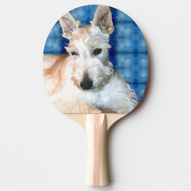 Wheaten Scottie Terrier Ping Pong Paddle (Front)